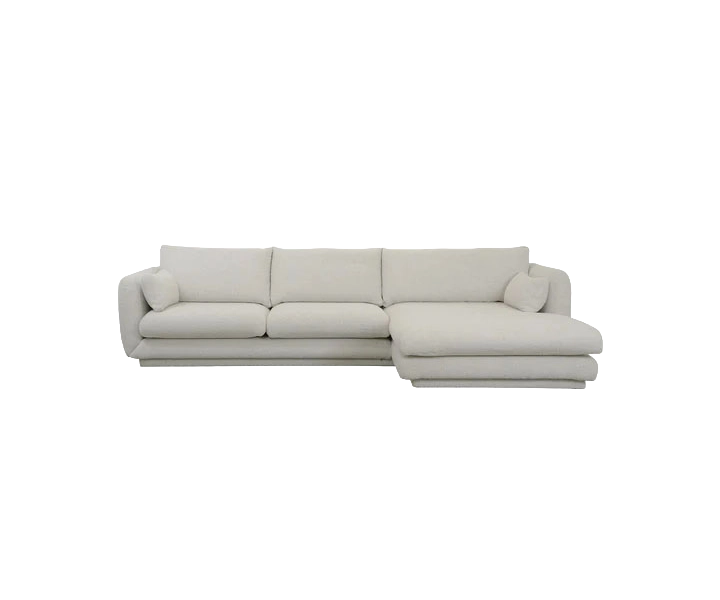 Bloom 2-seater sofa with chaise longue, left and plinth sectional sofa by Cane-line, designed by Cane-line Design