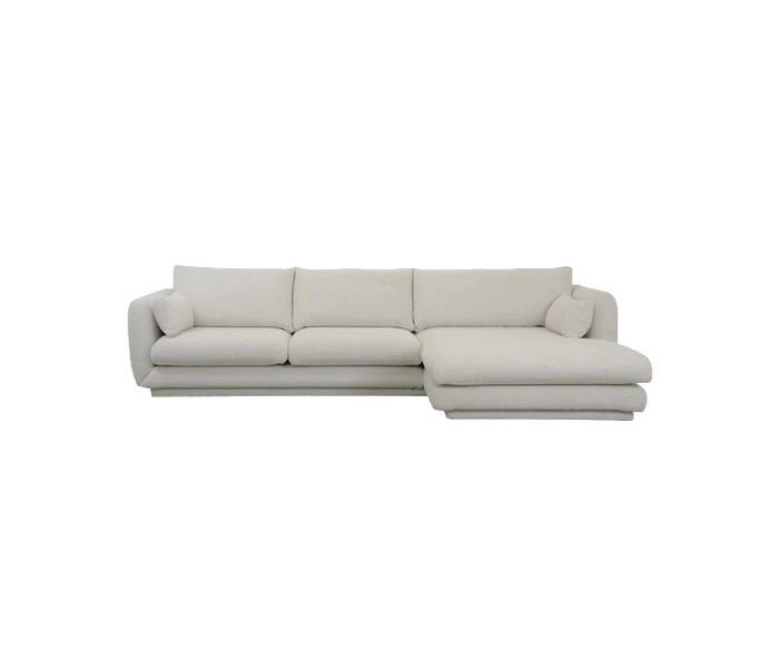 Bloom 2-seater sofa with chaise longue, left and plinth sectional sofa by Cane-line, designed by Cane-line Design