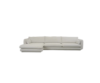 Bloom 3-seater sofa with chaise longue, right and plinth sectional sofa by Cane-line, designed by Cane-line Design
