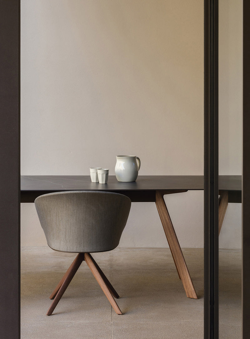 Blum Dining Armchair With Pyramid Base