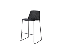 Breeze bar chair black white background image by Cane-line