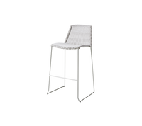 Breeze bar chair white grey white background image by Cane-line