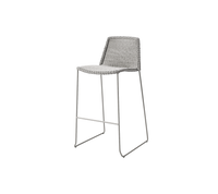 Breeze bar chair taupe white background image by Cane-line