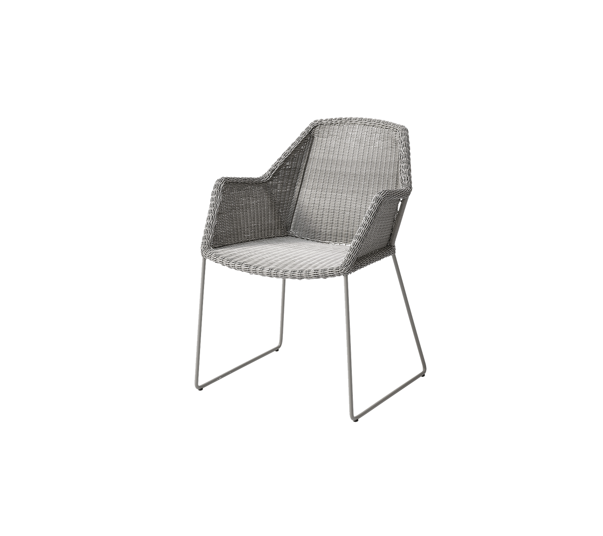 Breeze chair taupe white background image by Cane-line