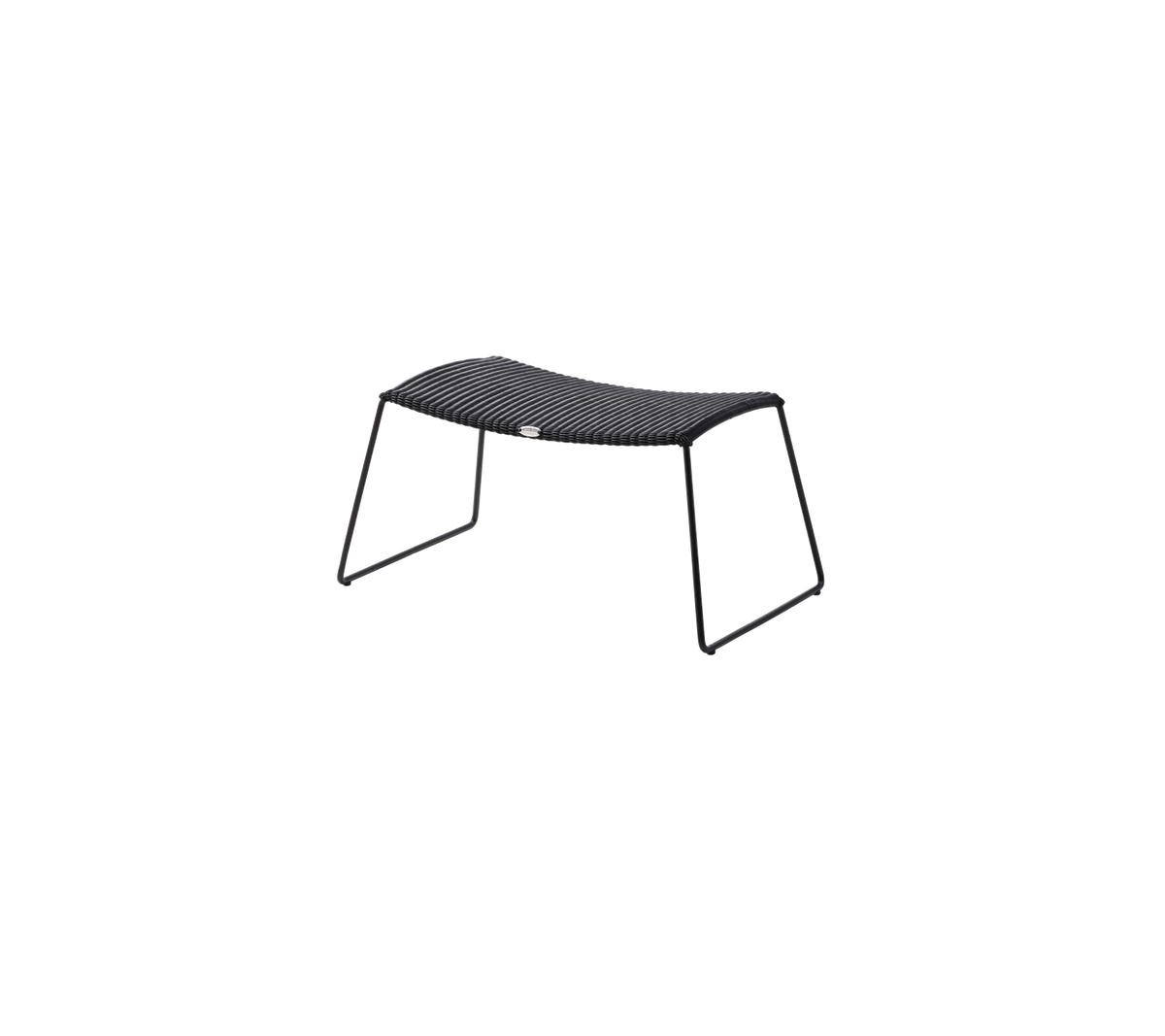 Breeze footstool black white background image by Cane-line