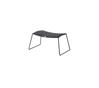 Breeze footstool black white background image by Cane-line