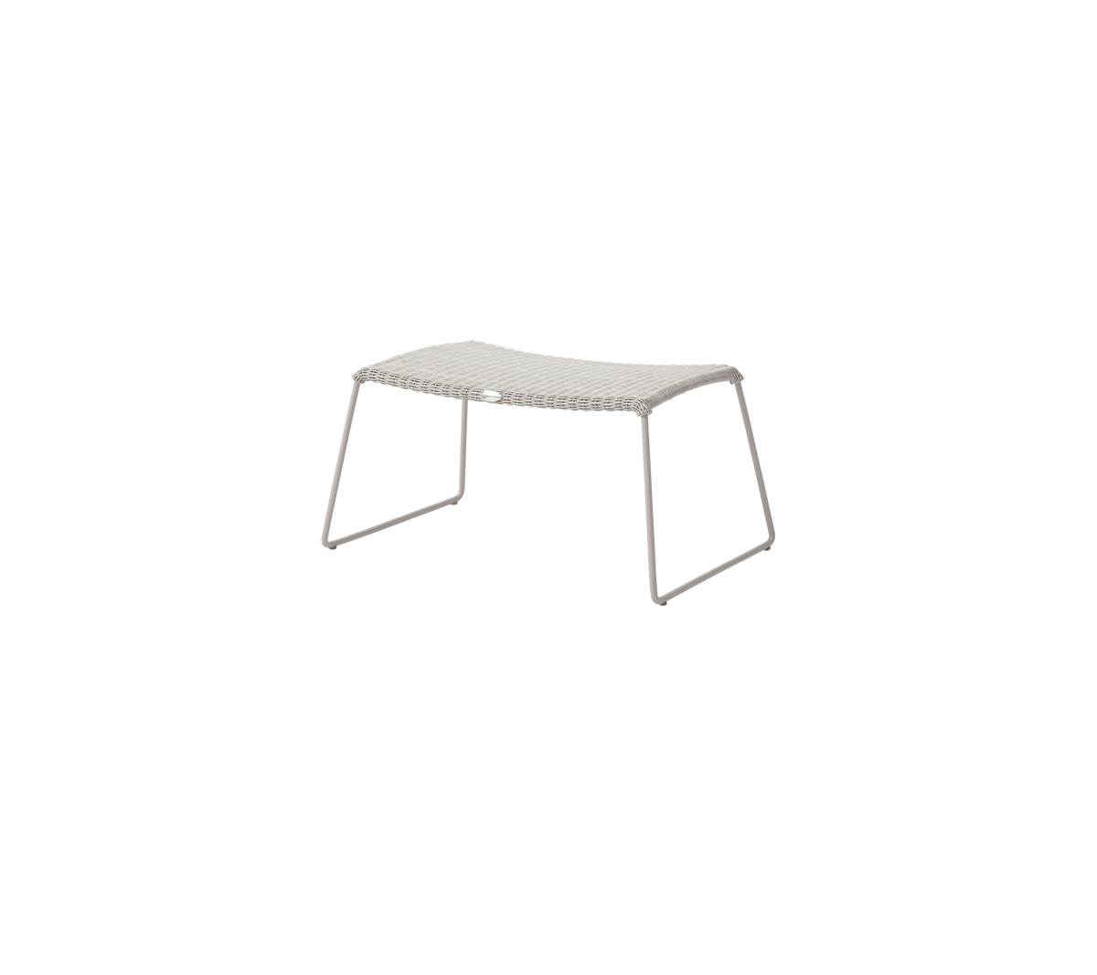 Breeze footstool sand white background image by Cane-line