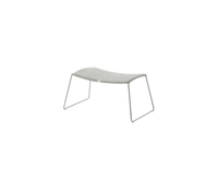 Breeze footstool white grey white background image by Cane-line