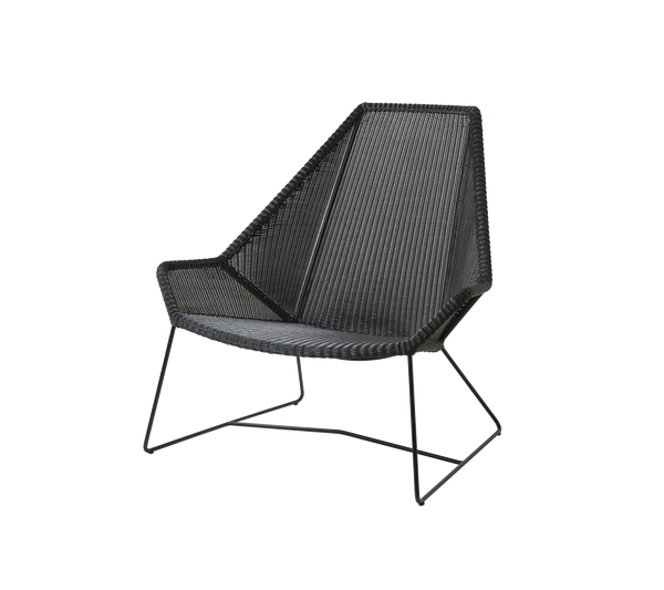 Breeze highback chair black white background image by Cane-line