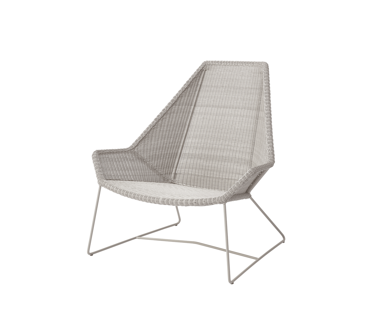Breeze highback chair sand white background image by Cane-line