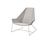 Breeze highback chair sand white background image by Cane-line