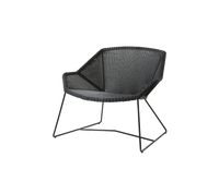 Breeze lounge chair black white background image by Cane-line