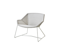 Breeze lounge chair white grey white background image by Cane-line