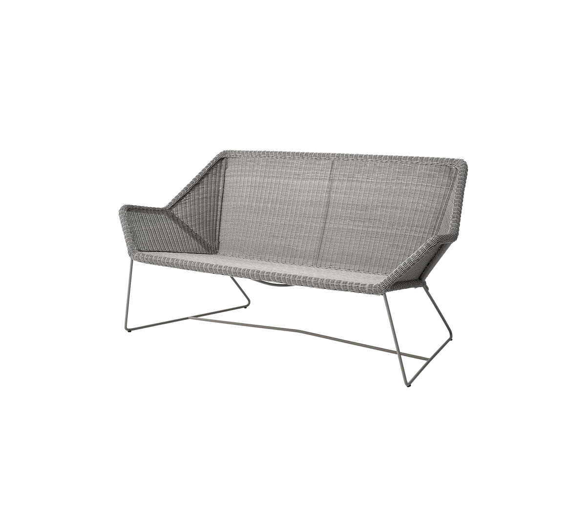 Breeze sofa taupe white background image by Cane-line