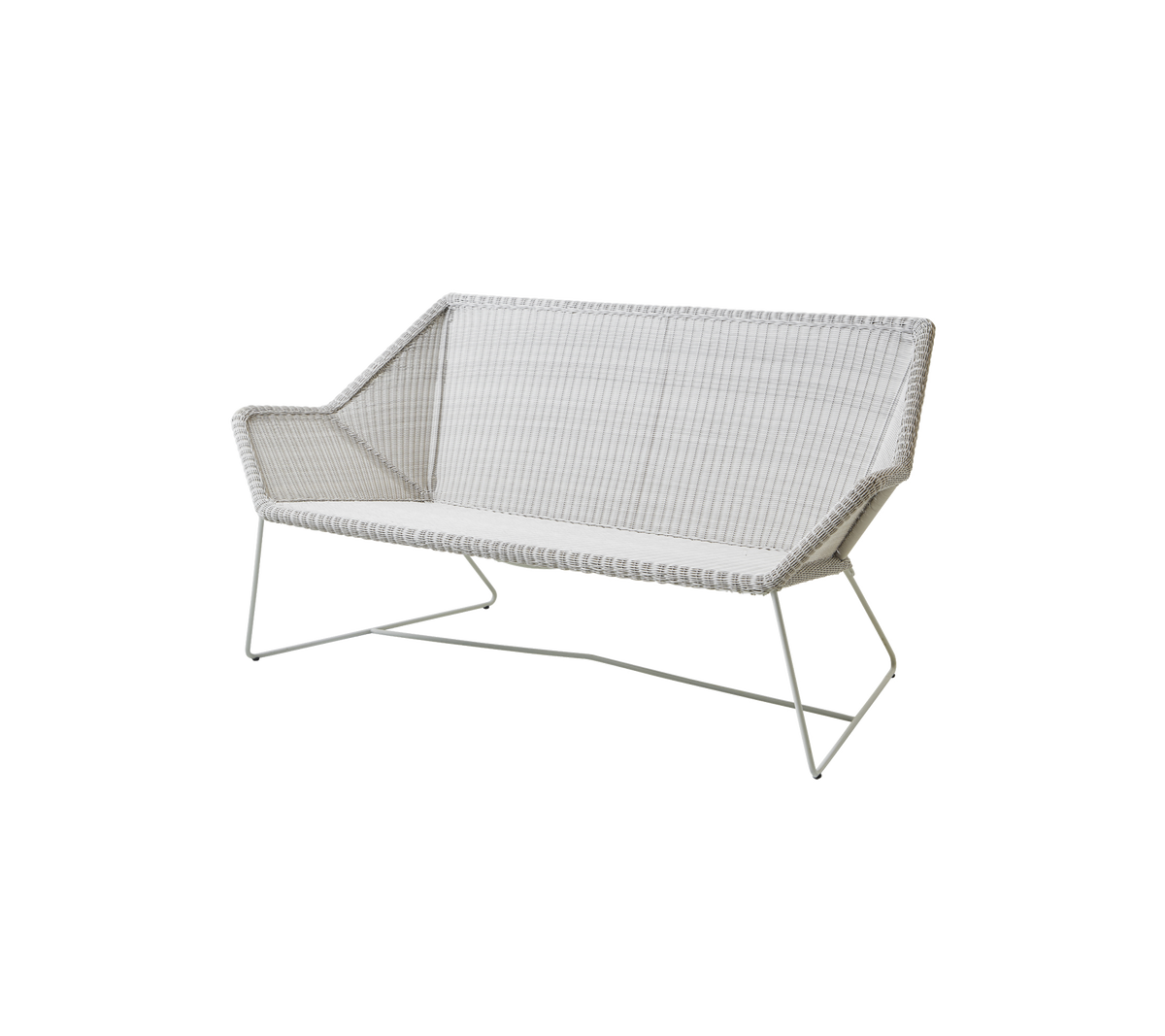 Breeze sofa white grey white background image by Cane-line