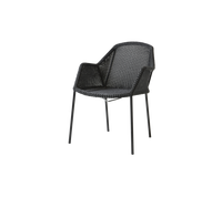Breeze stackable chair black white background image by Cane-line