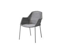 Breeze stackable chair light grey white background image by Cane-line
