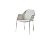 Breeze stackable chair white grey white background image by Cane-line