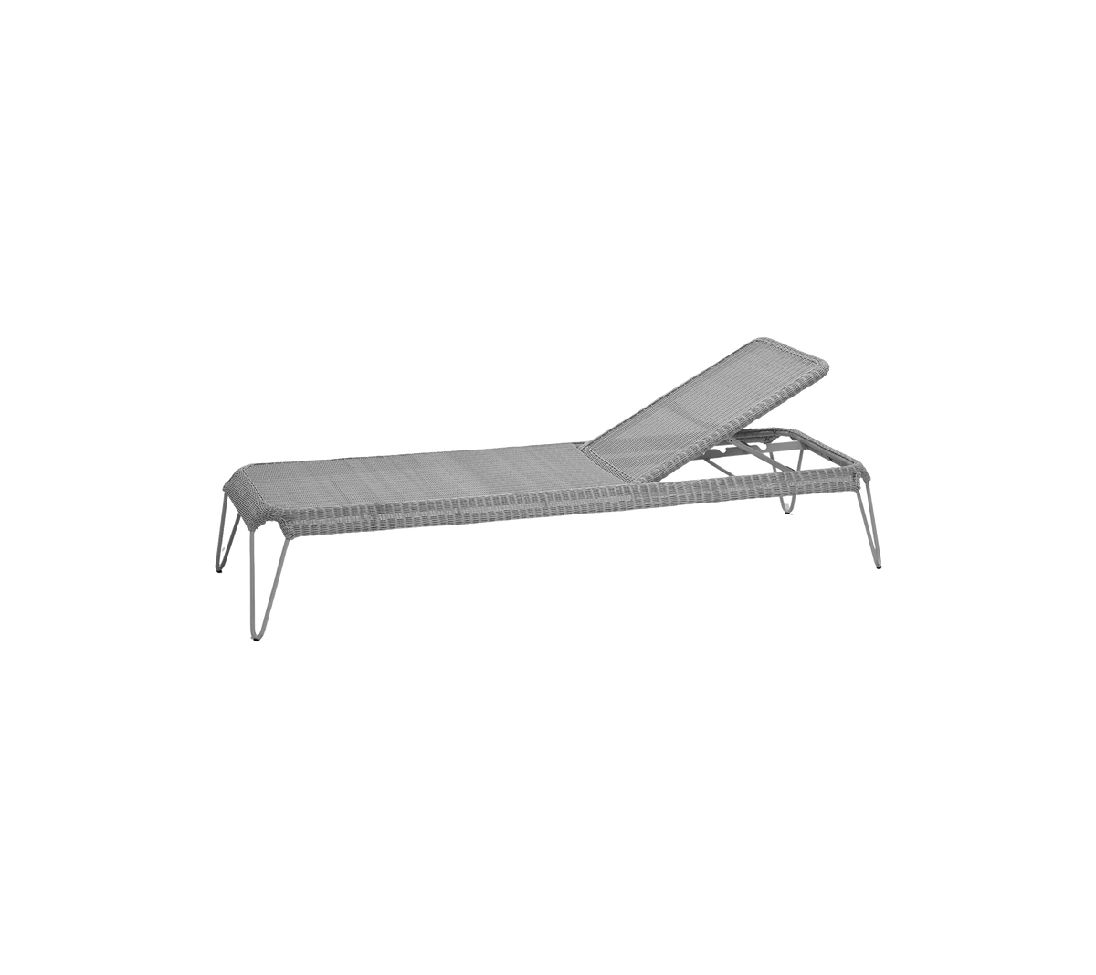 Breeze sunbed light grey white background image by Cane-line