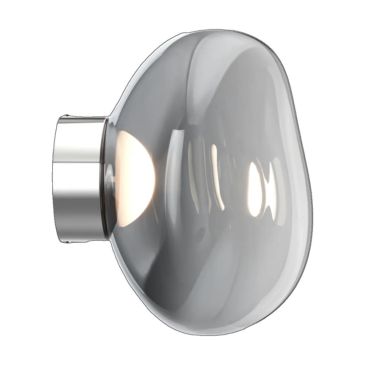 Melt Mini Surface Light, Nickel Polished Polycarbonate by Tom Dixon