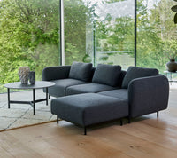 Aura 3-seater sofa with chaise lounge lifestyle image by Cane-line, designed by Foersom & Hiort-Lorenzen MDD