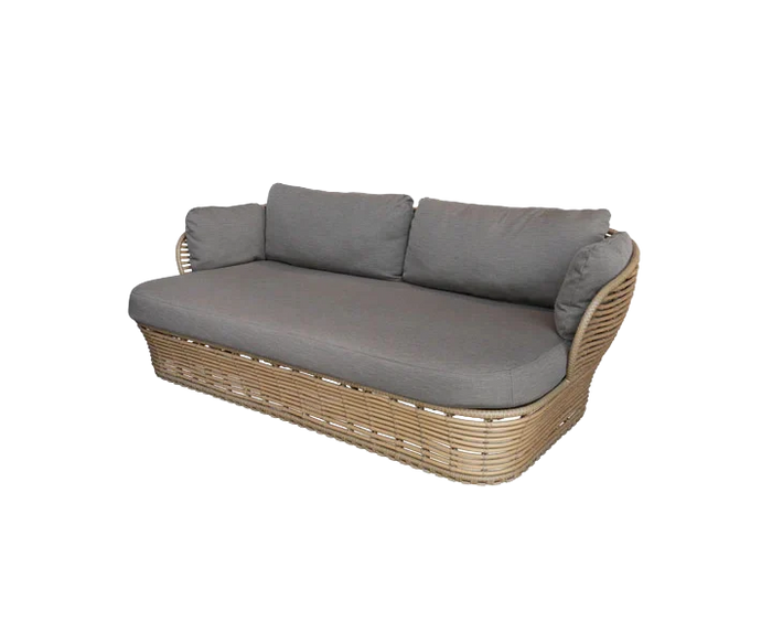 Basket 2-seater sofa outdoor sofa by Cane-line, designed by Søren Rose Studio