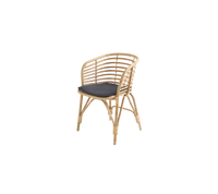 Blend armchair with dark grey cushion by Cane-line, designed by Foersom & Hiort-Lorenzen MDD