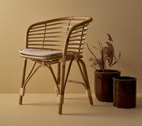 Blend armchair indoor dining chair by Cane-line, designed by Foersom & Hiort-Lorenzen MDD