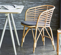 Blend armchair natural rattan by Cane-line, designed by Foersom & Hiort-Lorenzen MDD