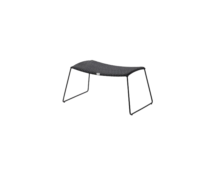 Breeze footstool outdoor ottoman by Cane-line, designed by Strand+Hvass