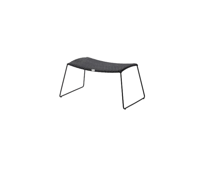 Breeze footstool outdoor ottoman by Cane-line, designed by Strand+Hvass