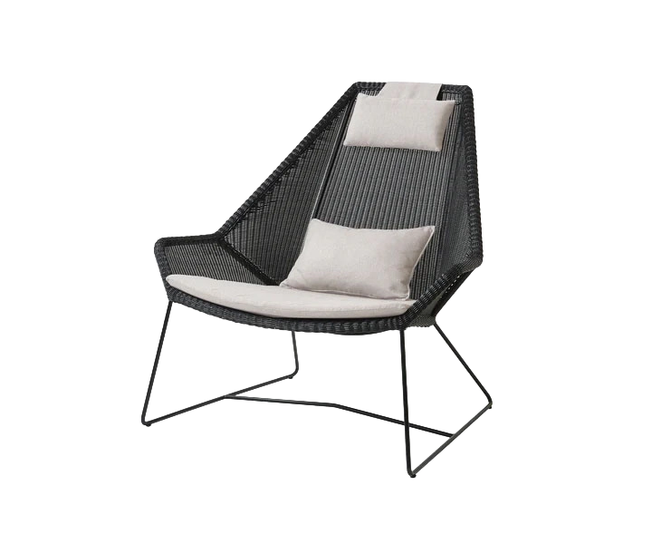 Breeze highback chair outdoor lounge chair by Cane-line, designed by Strand+Hvass