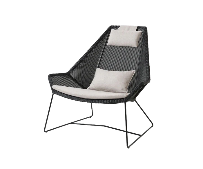 Breeze highback chair outdoor lounge chair by Cane-line, designed by Strand+Hvass