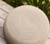 Circle footstool taupe image by Cane-line