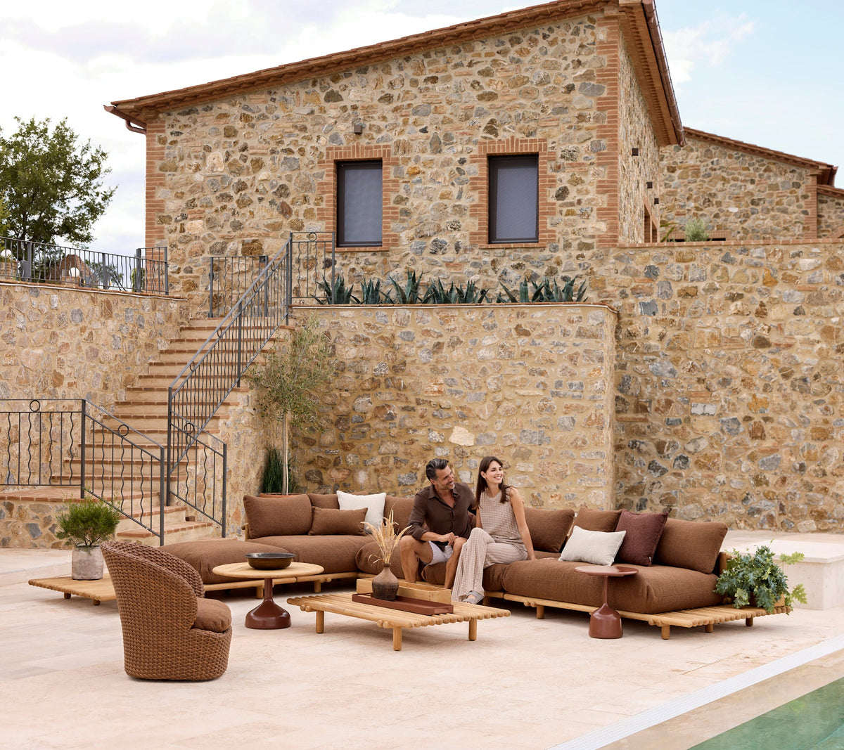 Coast lounge chair outdoor lounge chair by Cane-line, designed by Cane-line Design