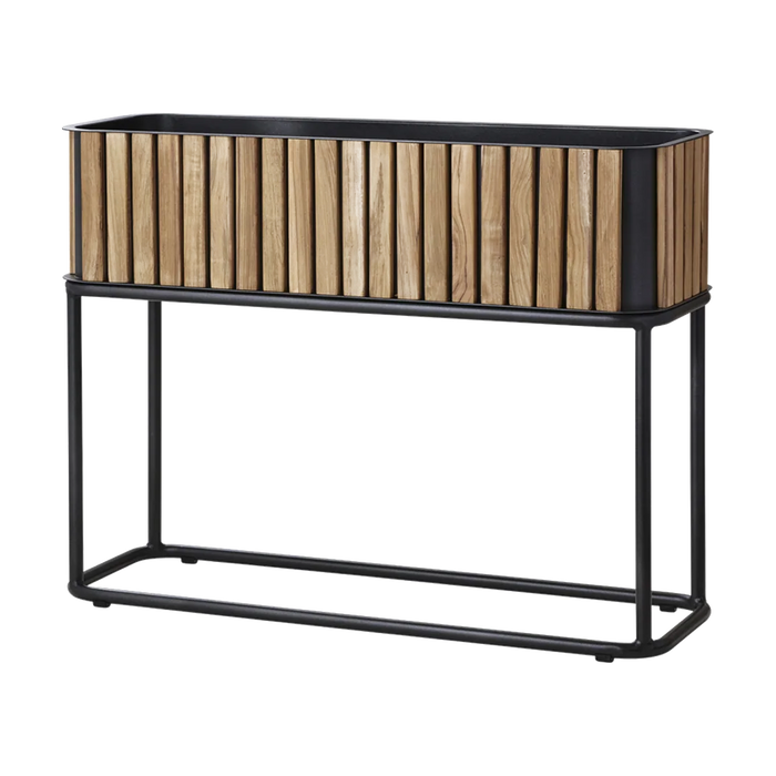 Combine planter rectangular incl. base outdoor planter by Cane-line, designed by Cane-line Design