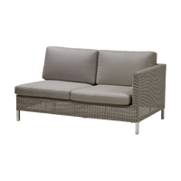 Connect 2 seater sofa left module outdoor sectional sofa by Cane-line, designed by Cane-line Design