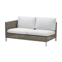 Connect 2 seater sofa right module outdoor sectional sofa by Cane-line, designed by Cane-line Design