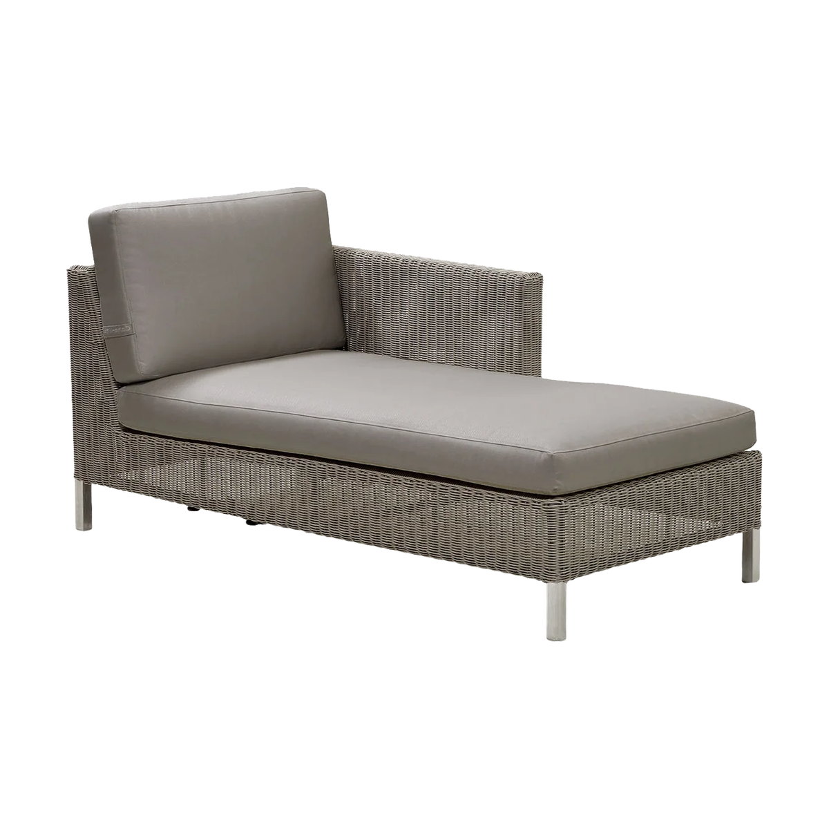 Connect chaise lounge module sofa left chaise lounge by Cane-line, designed by Cane-line Design