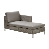 Connect chaise lounge module sofa left chaise lounge by Cane-line, designed by Cane-line Design