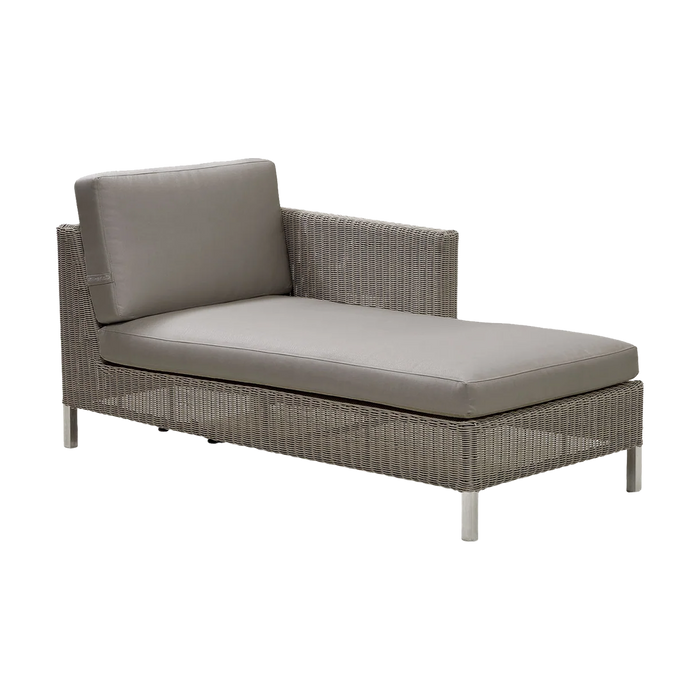 Connect chaise lounge module sofa left chaise lounge by Cane-line, designed by Cane-line Design