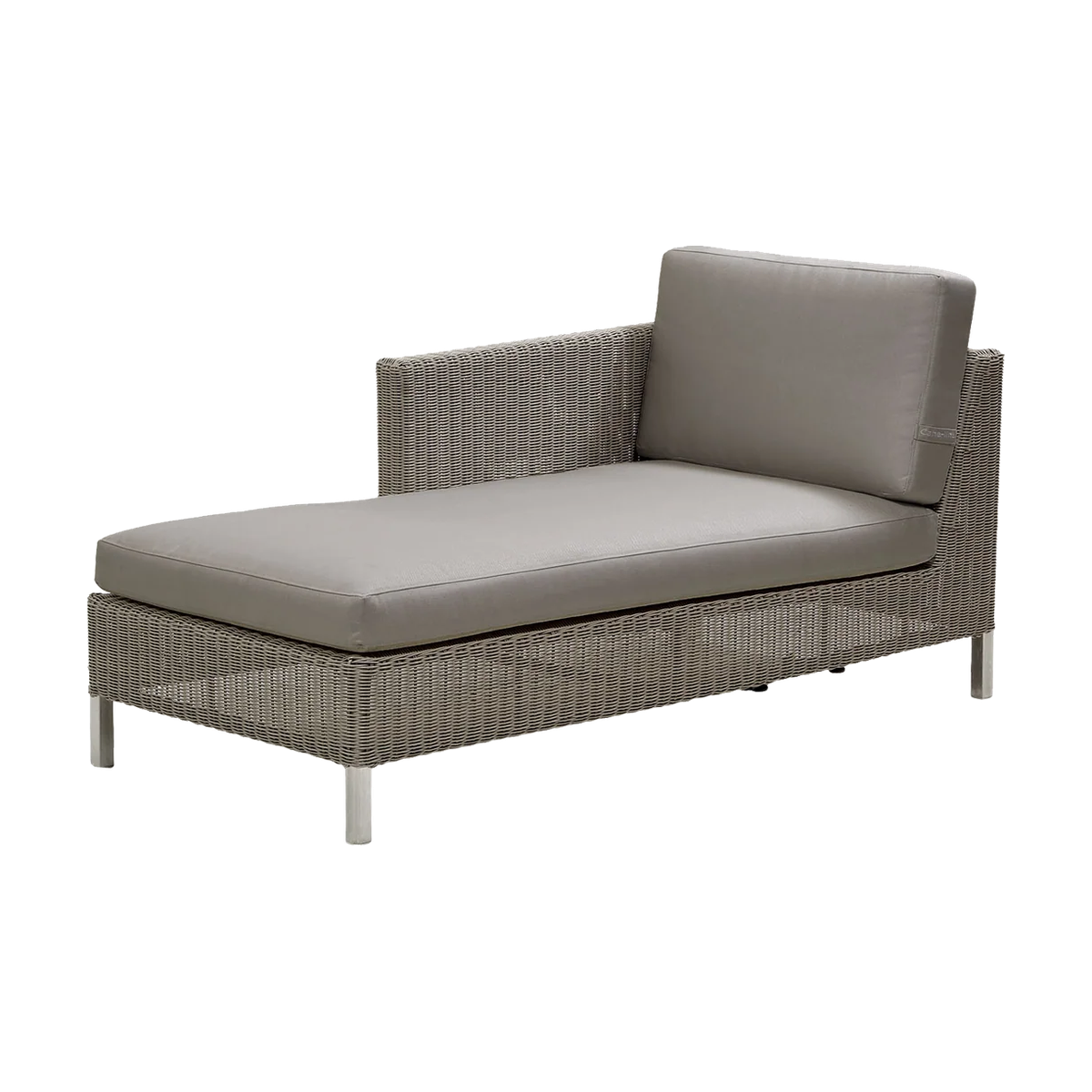 Connect chaise lounge module sofa right chaise lounge by Cane-line, designed by Cane-line Design