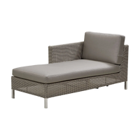 Connect chaise lounge module sofa right chaise lounge by Cane-line, designed by Cane-line Design