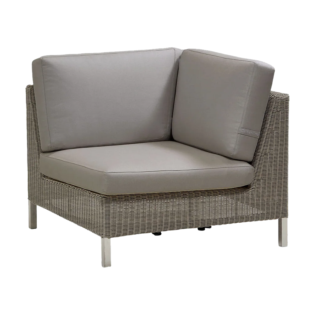 Connect corner module outdoor sectional sofa by Cane-line, designed by Cane-line Design