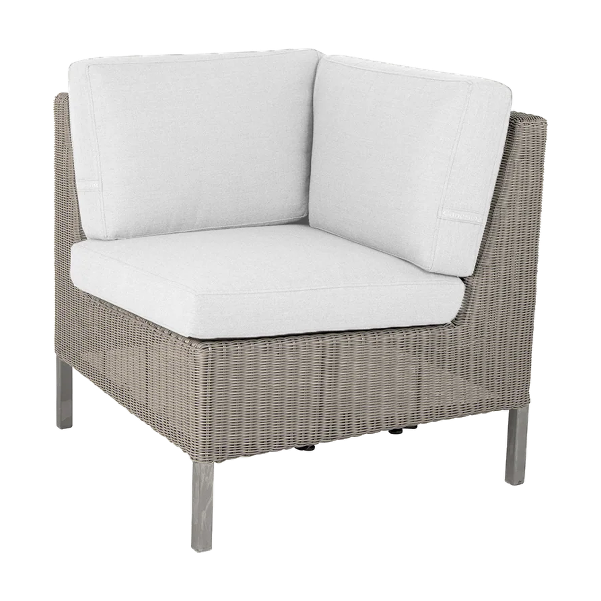 Connect dining lounge corner module outdoor sectional sofa by Cane-line, designed by Cane-line Design