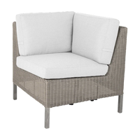 Connect dining lounge corner module outdoor sectional sofa by Cane-line, designed by Cane-line Design