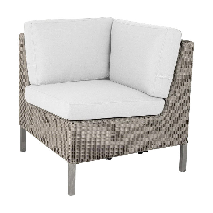 Connect dining lounge corner module outdoor sectional sofa by Cane-line, designed by Cane-line Design