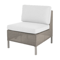 Connect dining lounge single seater module outdoor sectional sofa by Cane-line, designed by Cane-line Design