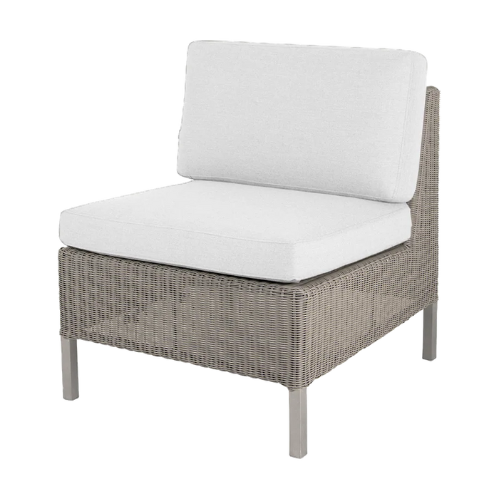 Connect dining lounge single seater module outdoor sectional sofa by Cane-line, designed by Cane-line Design