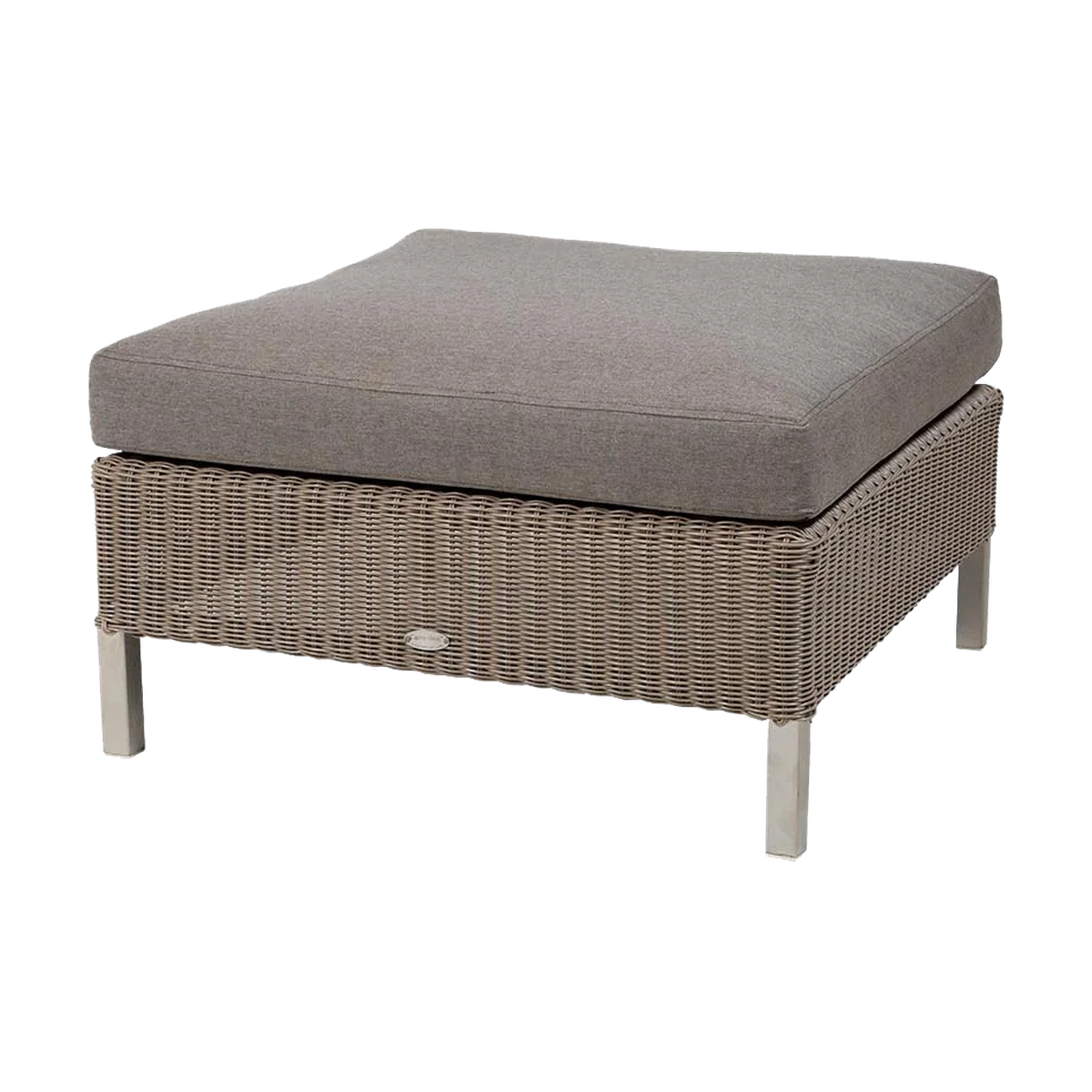 Connect footstool outdoor ottoman by Cane-line, designed by Cane-line Design
